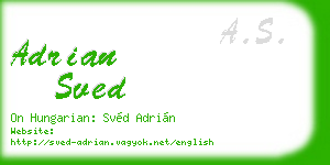 adrian sved business card