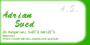 adrian sved business card